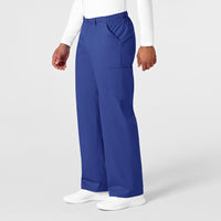 WonderWORK Men's Cargo Scrub Pant Galaxy Blue side view