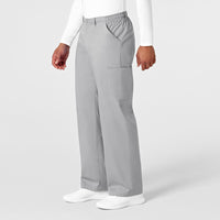 WonderWORK Men's Cargo Scrub Pant Grey side view