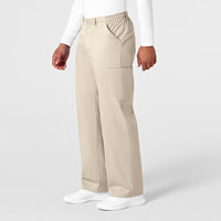 WonderWORK Men's Cargo Scrub Pant Khaki side view