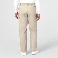 WonderWORK Men's Cargo Scrub Pant Khaki back view