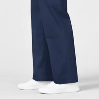 WonderWORK Men's Cargo Scrub Pant Navy hemline detail