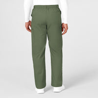 WonderWORK Men's Cargo Scrub Pant Olive back view