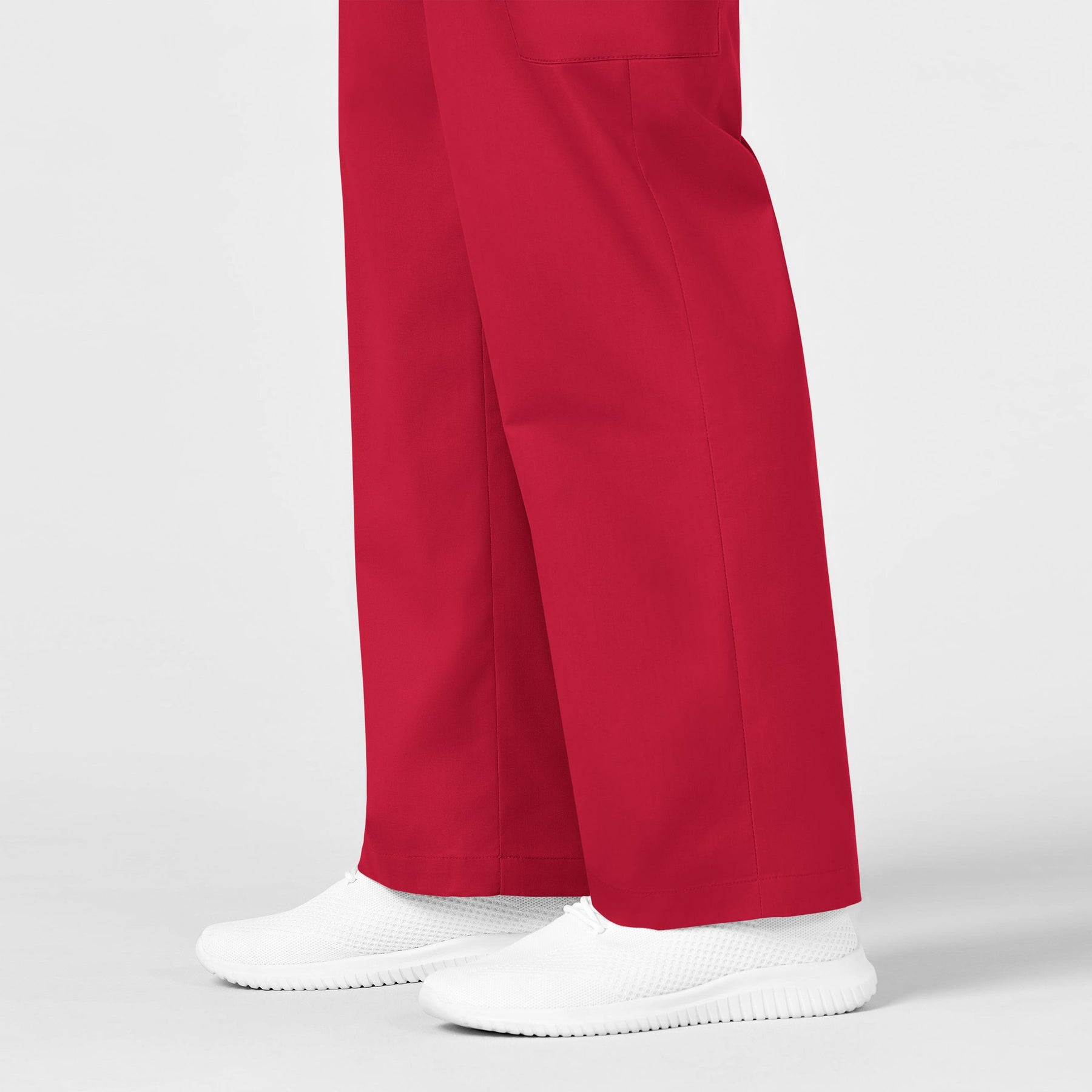 WonderWORK Men's Cargo Scrub Pant Red hemline detail