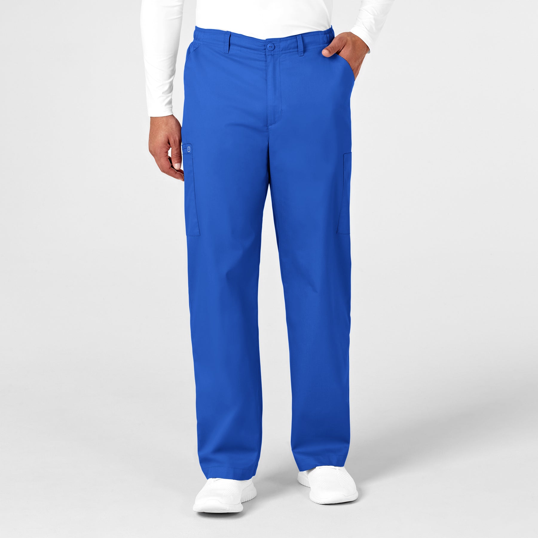 Wink WonderWORK Men's Cargo Scrub Pant Royal