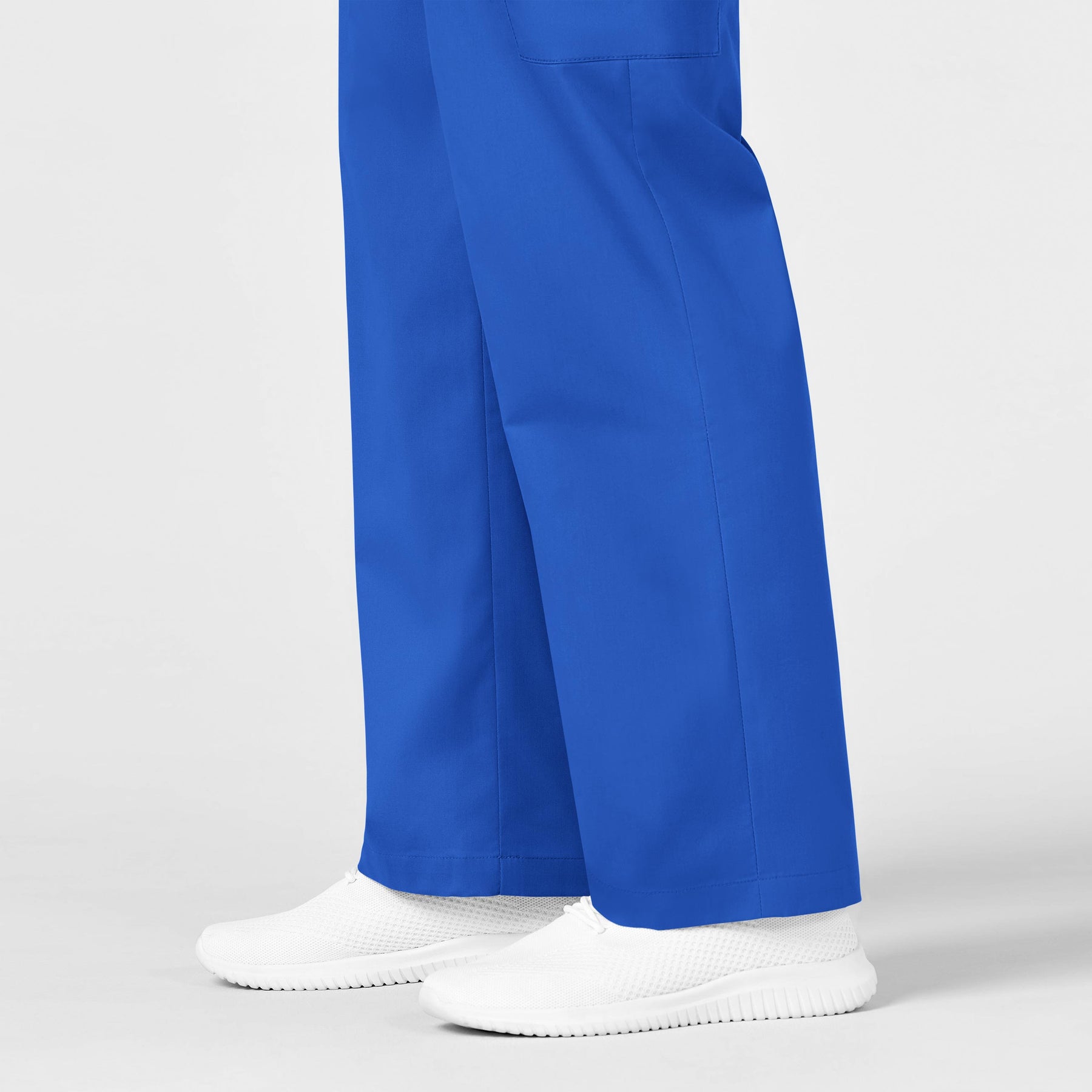 WonderWORK Men's Cargo Scrub Pant Royal hemline detail
