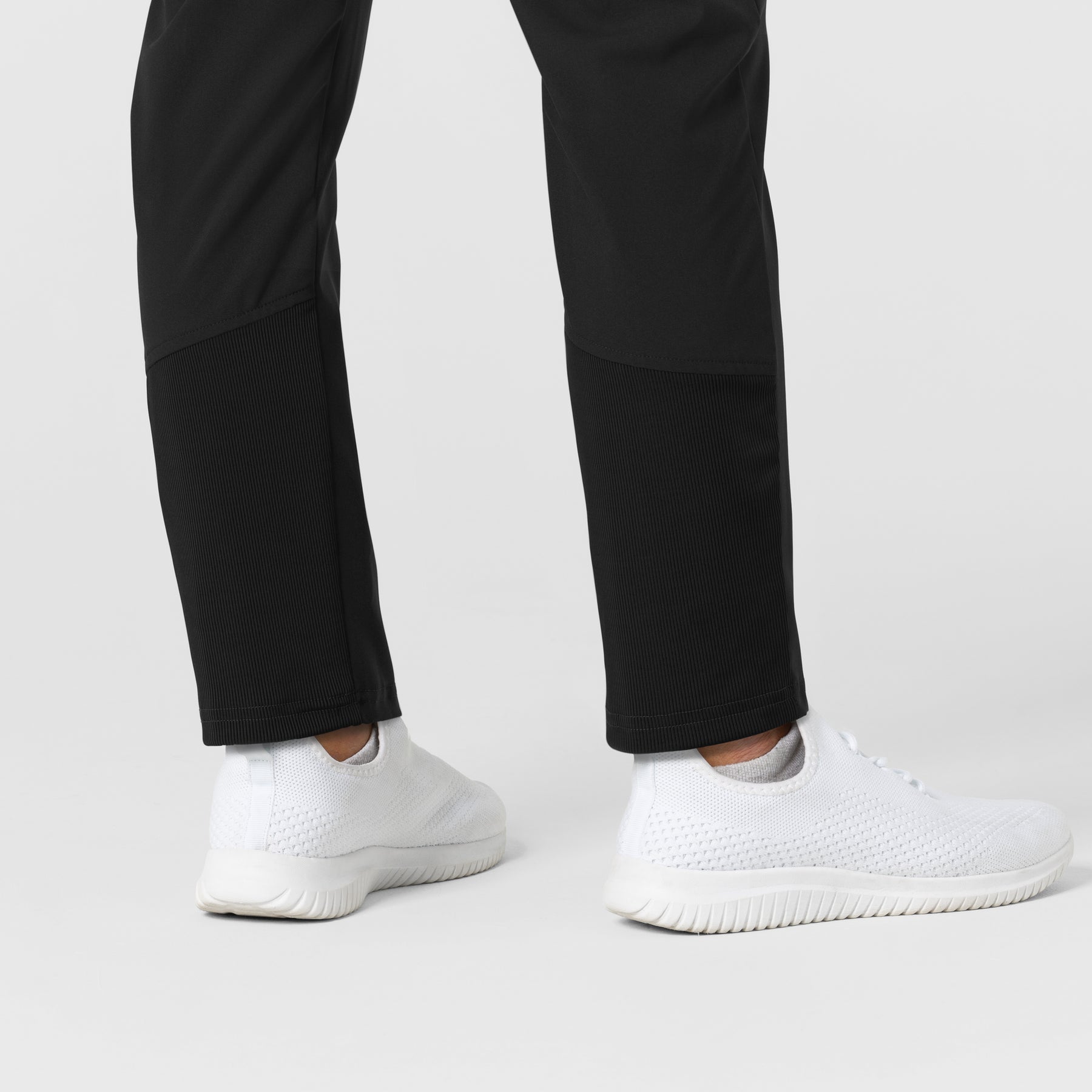 W123 Women's Flex-n-Reach Track Scrub Pant Black back detail