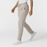 W123 Women's Flex-n-Reach Track Scrub Pant Cloud side view
