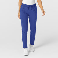 W123 Women's Flex-n-Reach Track Scrub Pant Galaxy Blue