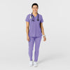 W123 Women's Flex-n-Reach Track Scrub Pant Iris Purple scrub set