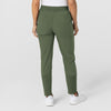 W123 Women's Flex-n-Reach Track Scrub Pant Olive back view