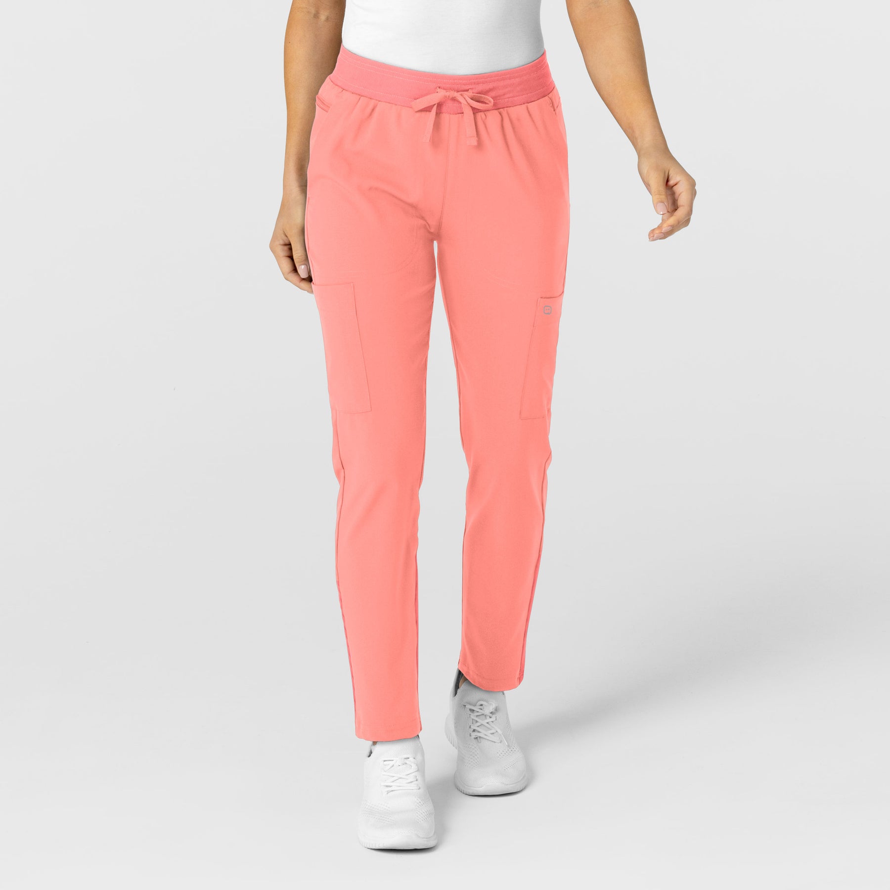 W123 Women's Flex-n-Reach Track Scrub Pant Paradise Pink