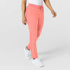 W123 Women's Flex-n-Reach Track Scrub Pant Paradise Pink side view