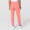 W123 Women's Flex-n-Reach Track Scrub Pant Paradise Pink back view