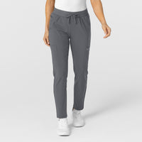 Wink W123 Women's Flex-n-Reach Track Scrub Pant Pewter