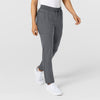 W123 Women's Flex-n-Reach Track Scrub Pant Pewter side view