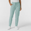 W123 Women's Flex-n-Reach Track Scrub Pant Sky Blue