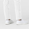 W123 Women's Flex-n-Reach Track Scrub Pant White back detail