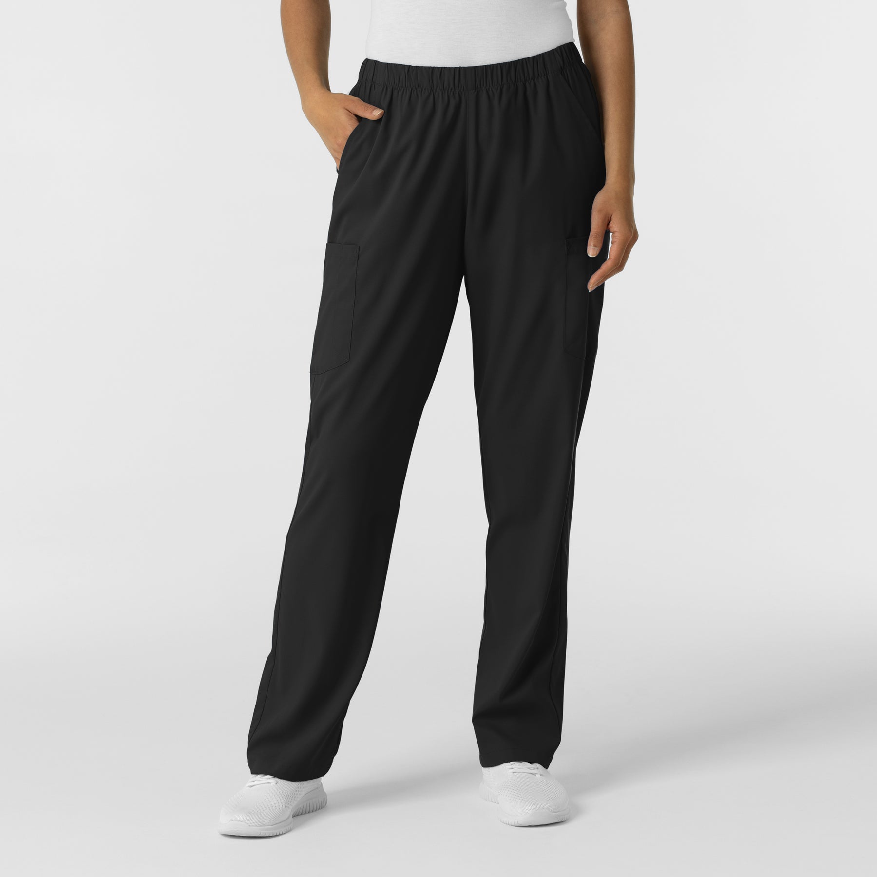 Boundless Unisex Straight Leg Scrub Pant - Black