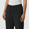 Boundless Unisex Straight Leg Scrub Pant - Black drawstring