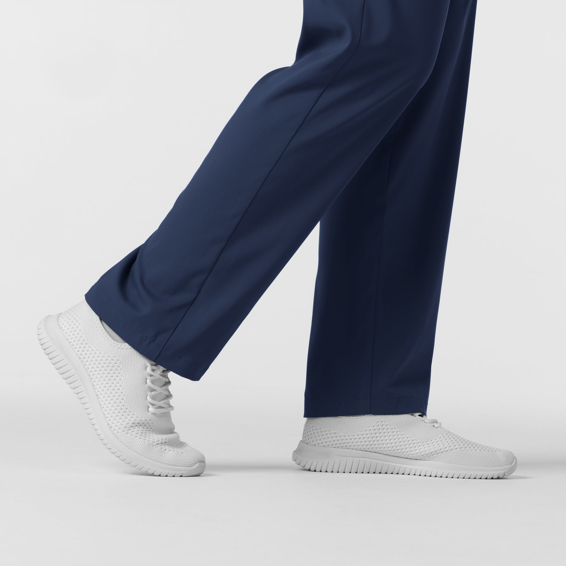 Boundless Unisex Straight Leg Scrub Pant - Navy hem