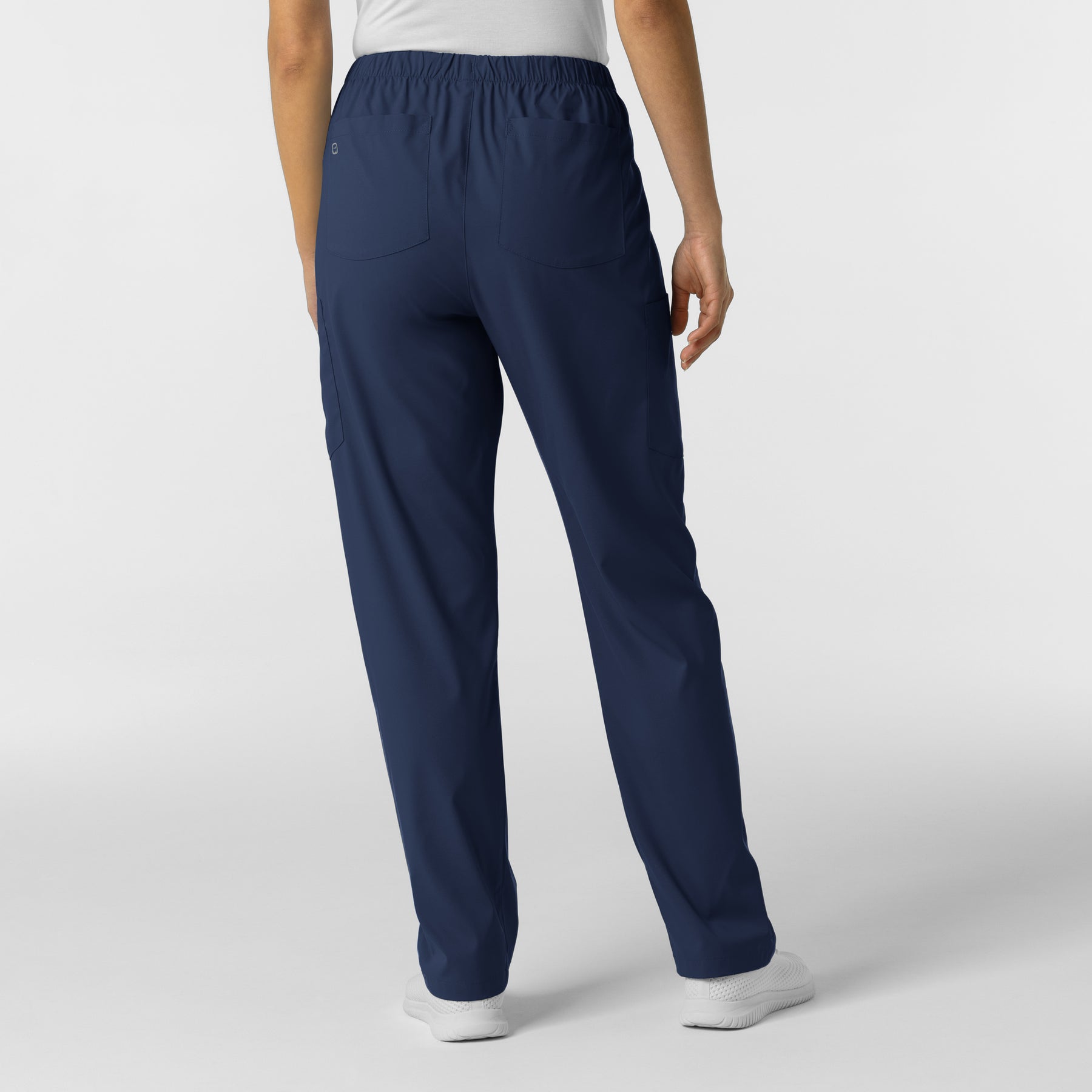 Boundless Unisex Straight Leg Scrub Pant - Navy back