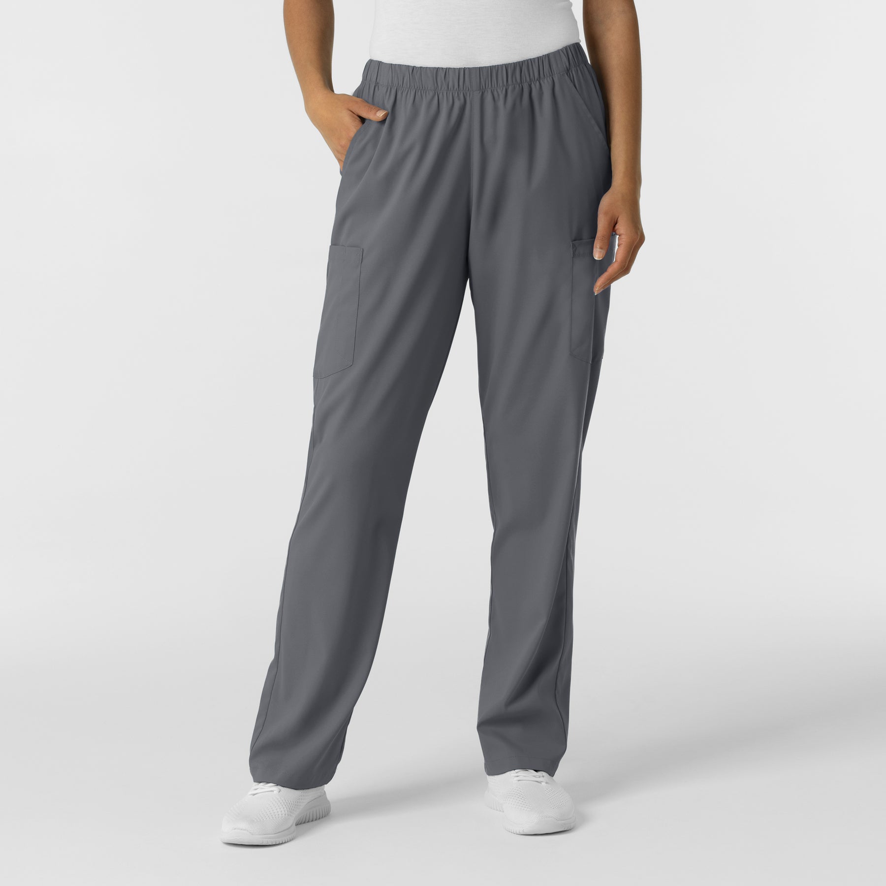 Boundless Unisex Straight Leg Scrub Pant - Pewter