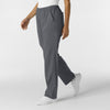 Boundless Unisex Straight Leg Scrub Pant - Pewter side view
