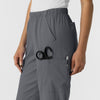 Boundless Unisex Straight Leg Scrub Pant - Pewter right cargo pocket with scissor pocket