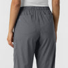 Boundless Unisex Straight Leg Scrub Pant - Pewter back pocket