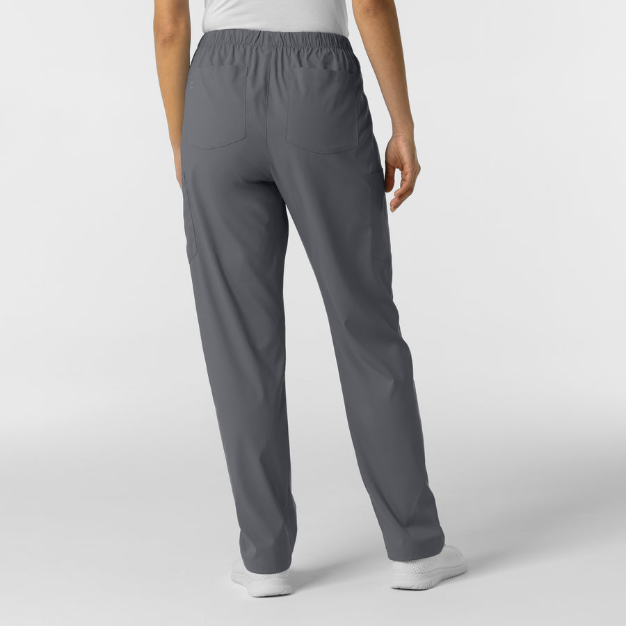 Boundless Unisex Straight Leg Scrub Pant - Pewter back