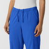 Boundless Unisex Straight Leg Scrub Pant - Royal drawstring