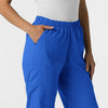 Boundless Unisex Straight Leg Scrub Pant - Royal right pocket