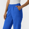 Boundless Unisex Straight Leg Scrub Pant - Royal left pocket
