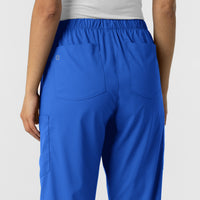 Boundless Unisex Straight Leg Scrub Pant - Royal back pocket