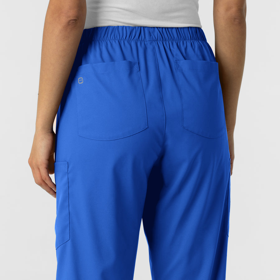 Boundless Unisex Straight Leg Scrub Pant - Royal back pocket