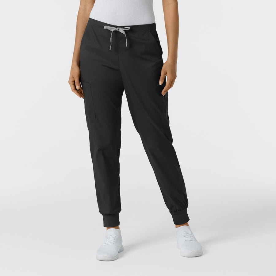WORK Women's Cargo Jogger Scrub Pant Black
