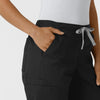 WORK Women's Cargo Jogger Scrub Pant Black side detail 1