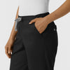 WORK Women's Cargo Jogger Scrub Pant Black side detail 2