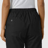 WORK Women's Cargo Jogger Scrub Pant Black hemline detail