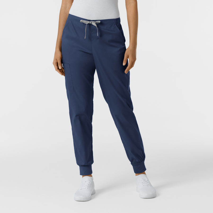 WORK Women's Cargo Jogger Scrub Pant Navy