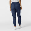 WORK Women's Cargo Jogger Scrub Pant Navy back view