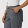 WORK Women's Cargo Jogger Scrub Pant Pewter side detail 2