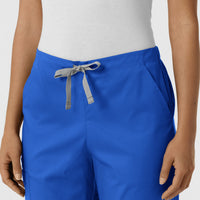 WORK Women's Cargo Jogger Scrub Pant Royal front detail