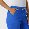 WORK Women's Cargo Jogger Scrub Pant Royal side detail 1