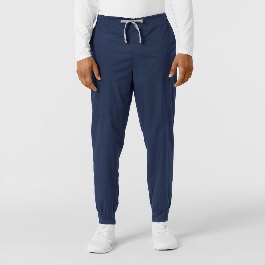 WORK Men's Cargo Jogger Scrub Pant Navy