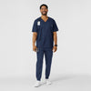 WORK Men's Cargo Jogger Scrub Pant Navy full scrub set