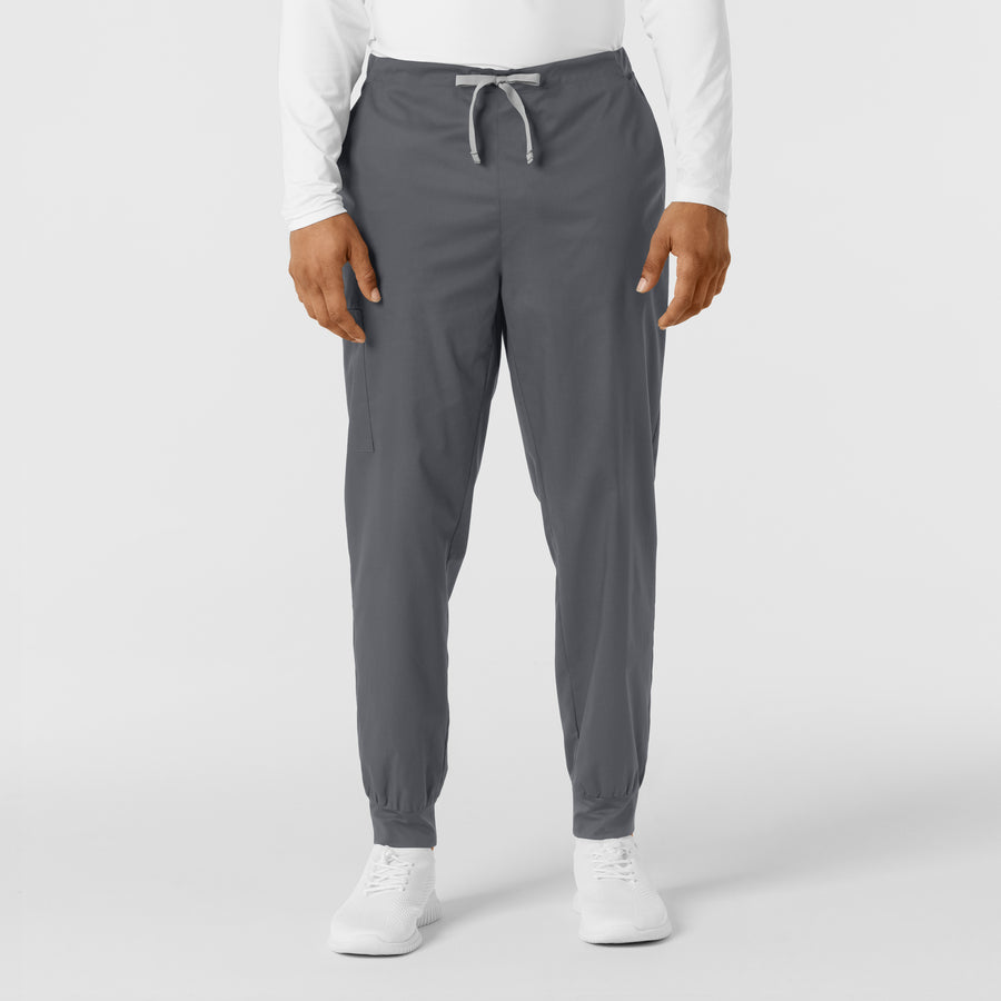 WORK Men's Cargo Jogger Scrub Pant Pewter