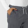 WORK Men's Cargo Jogger Scrub Pant Pewter side detail 1