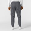 WORK Men's Cargo Jogger Scrub Pant Pewter back view
