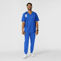 WORK Men's Cargo Jogger Scrub Pant Royal full scrub set